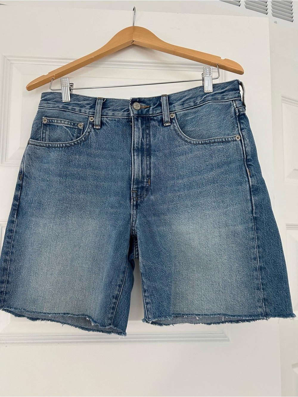 J. Crew SZ 27 Medium Blue Denim Jean Shorts